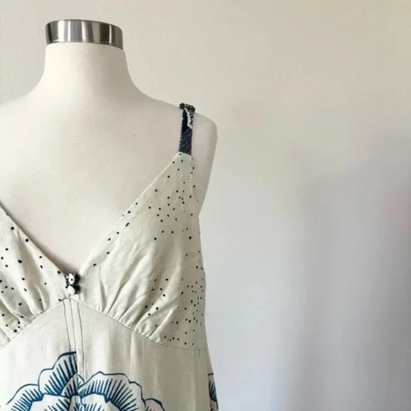 FARM Rio Blue and White Midi Dress - Picture 4 of 13